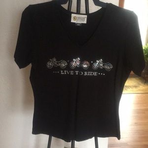 Cute live to ride short sleeve T-shirt